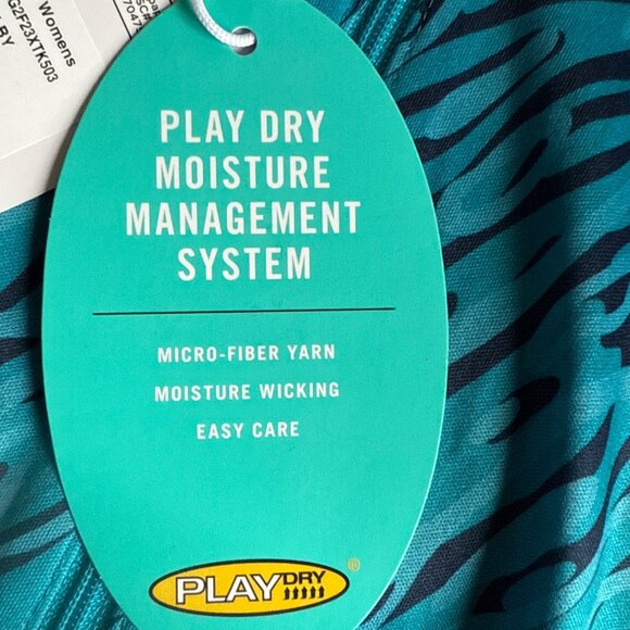 Greg Norman women's long-sleeve golf shirt zebra animal print, size small, new. - Picture 5 of 5